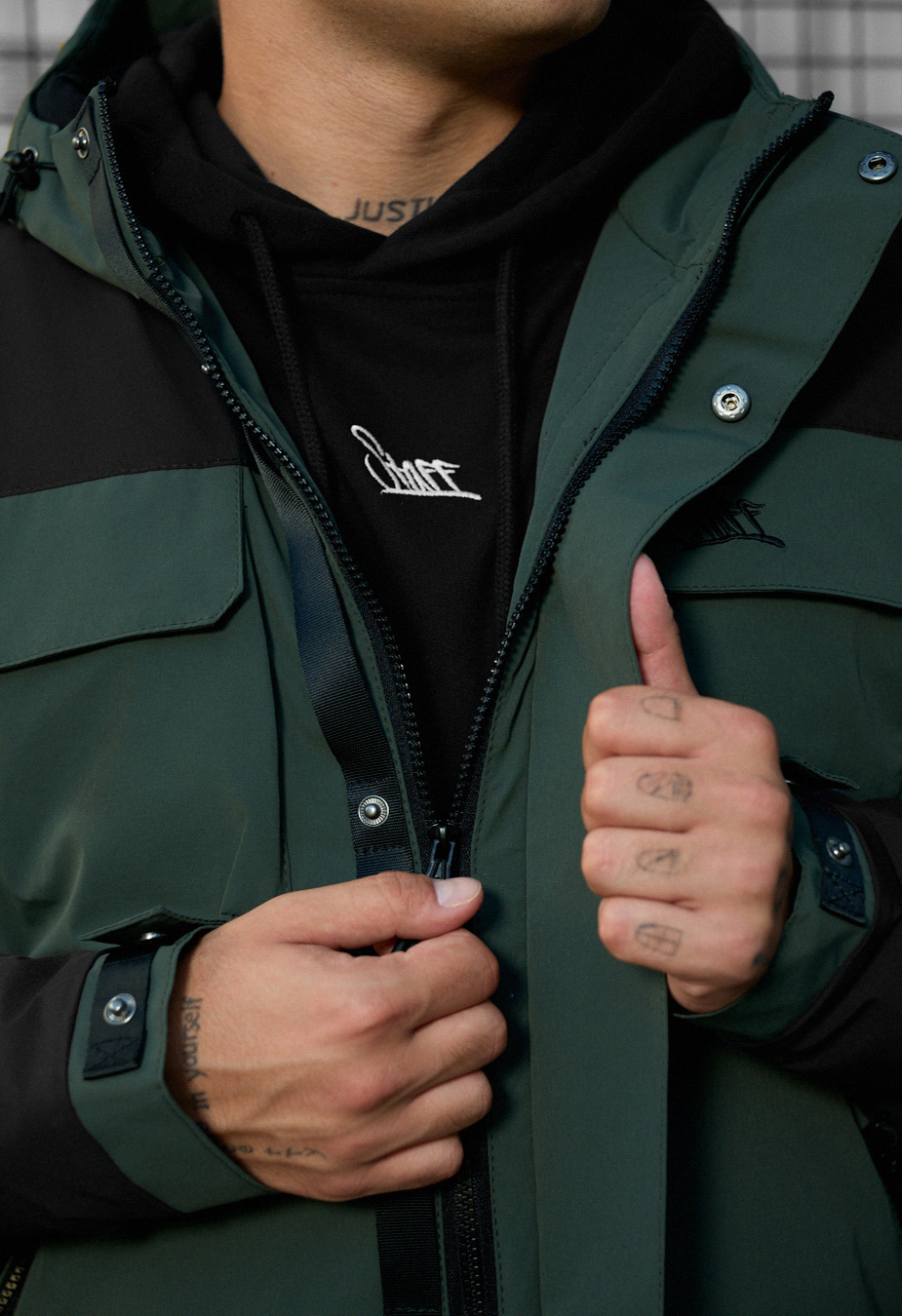 Kurtka Staff quor black & khaki