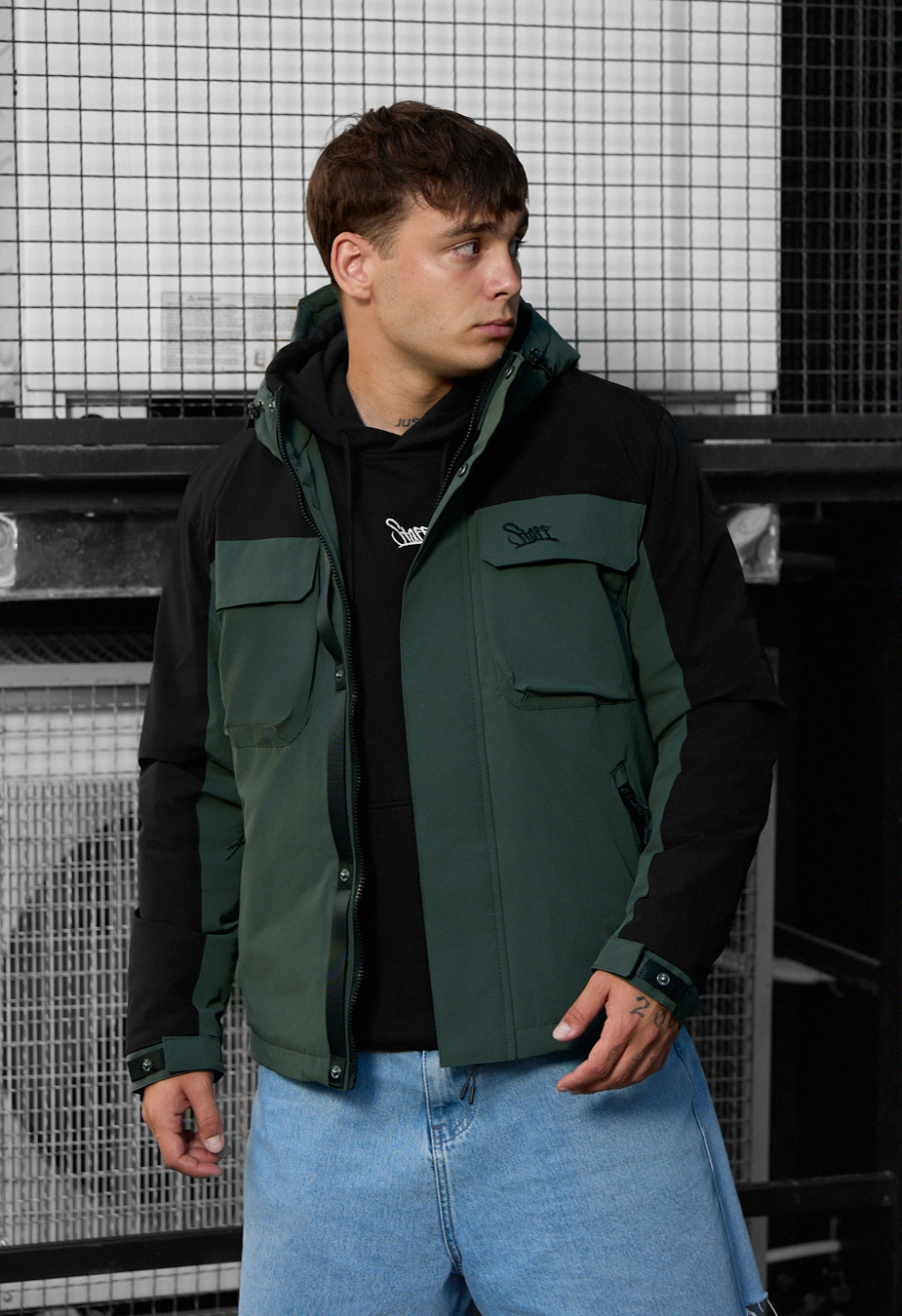 Kurtka Staff quor black & khaki