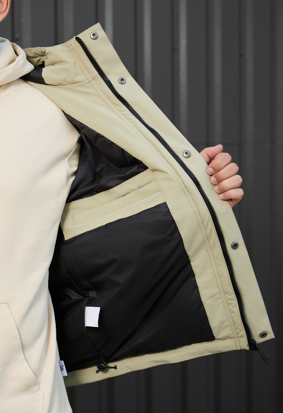 Kurtka Staff quor black & light olive
