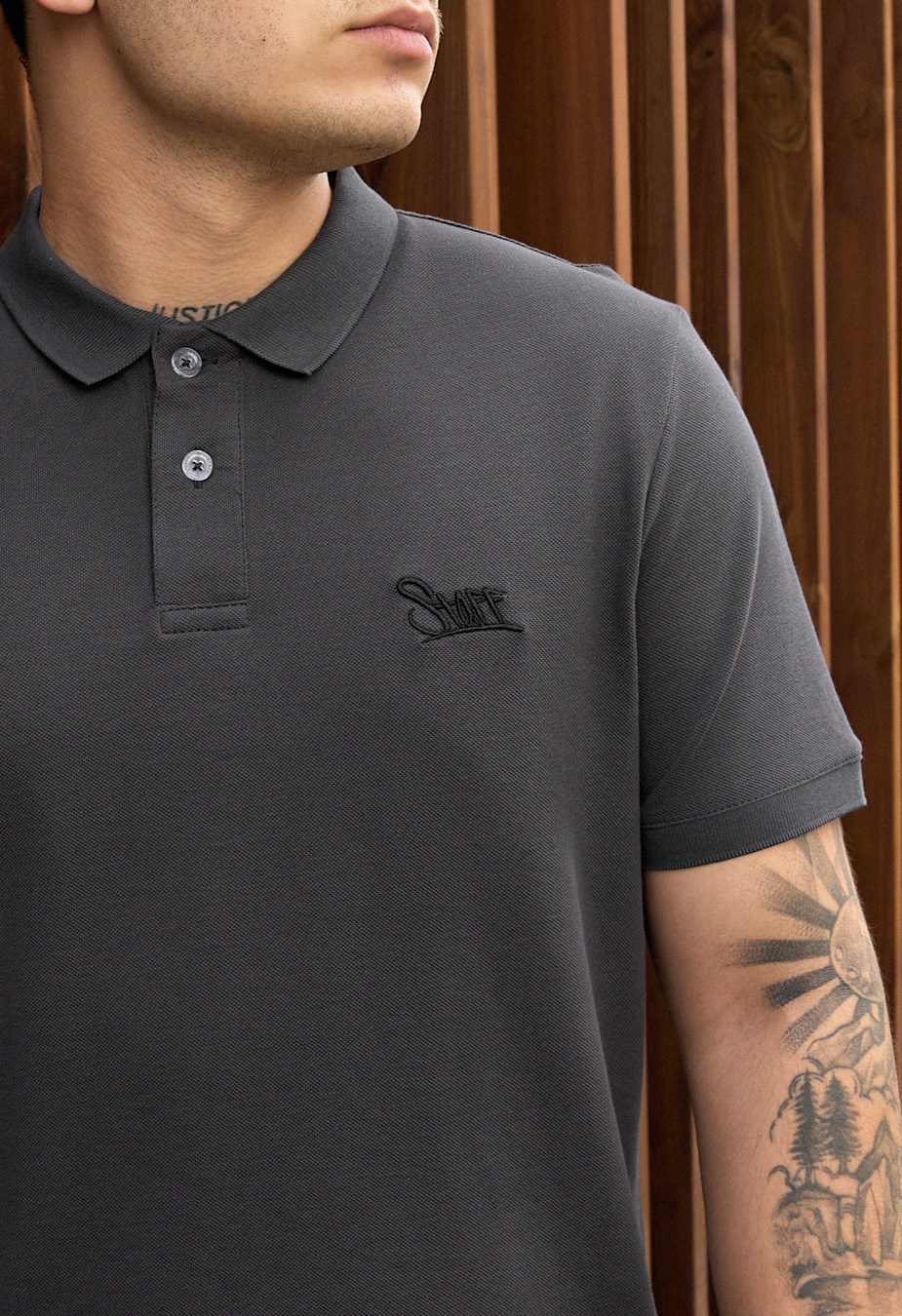 Polo Staff dark gray logo