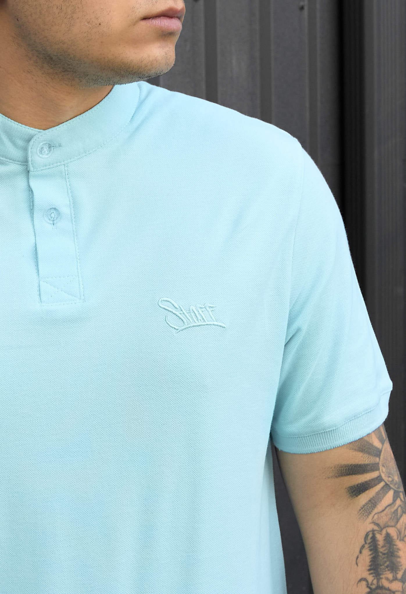 Polo Staff lw light blue logo