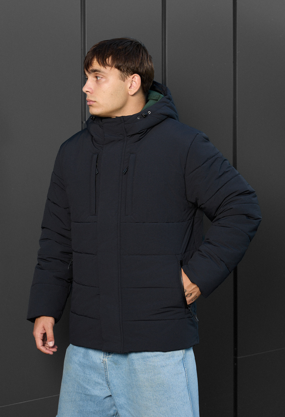 Kurtka zimowa Staff styn dark gray
