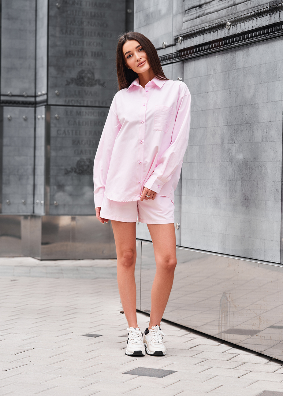 Komplet koszula + spodenki Staff bil light pink