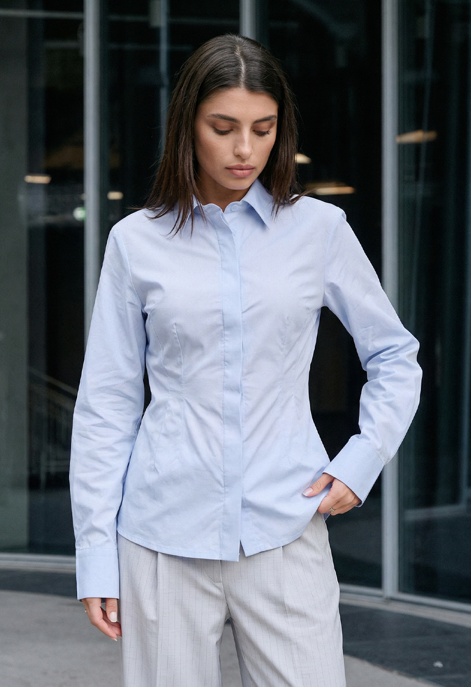 Koszula Staff lia light blue