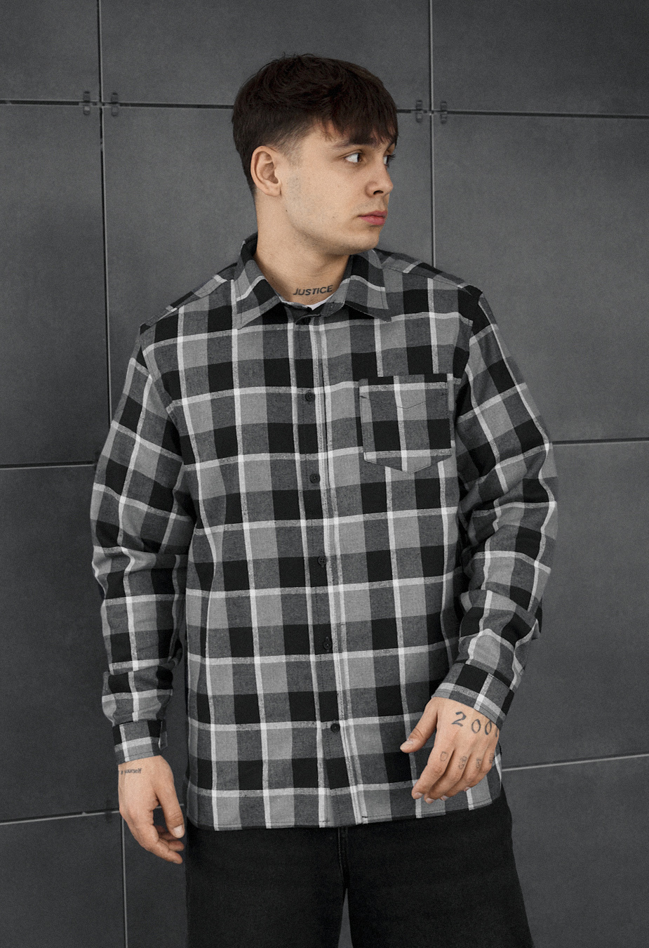 Koszula Staff ed black & gray