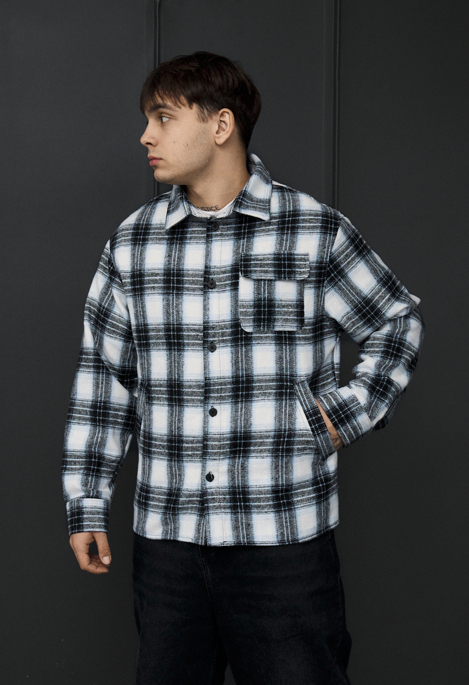 Kurtka-koszula ero black & white