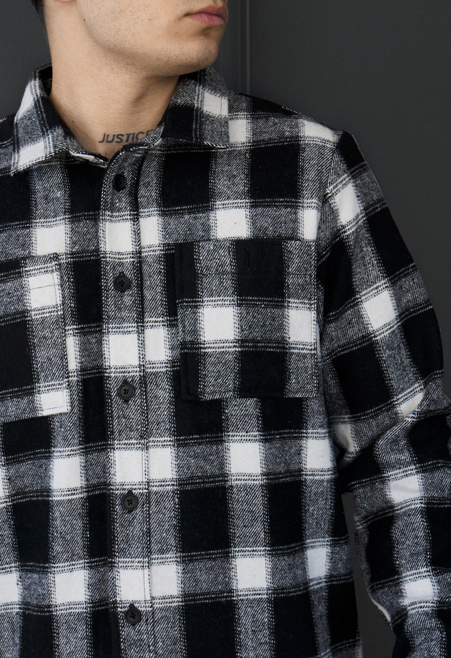 Koszula Staff squares black & white