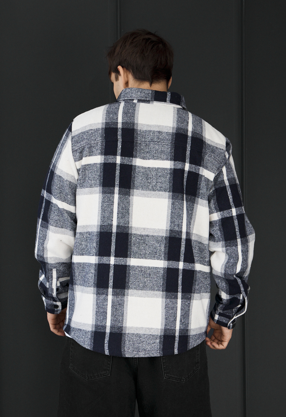 Koszula Staff squares white & gray