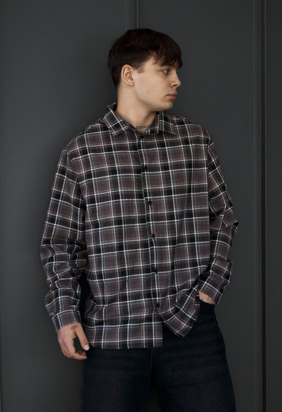 Koszula Staff iu brown oversize