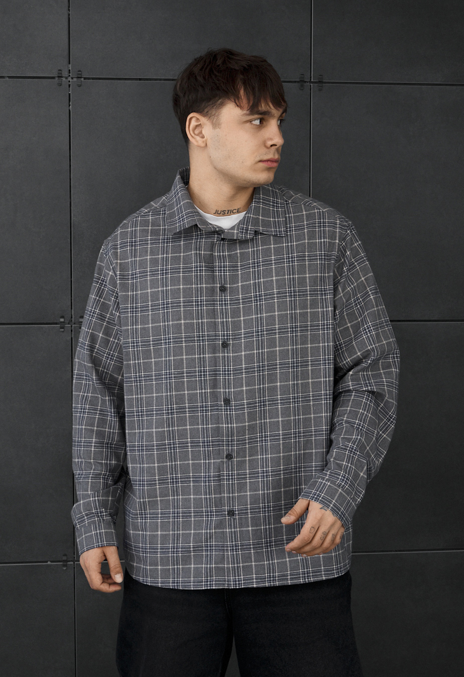 Koszula Staff iu gray oversize