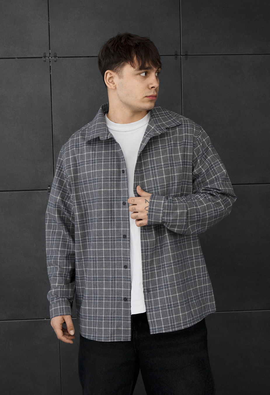 Koszula Staff iu gray oversize