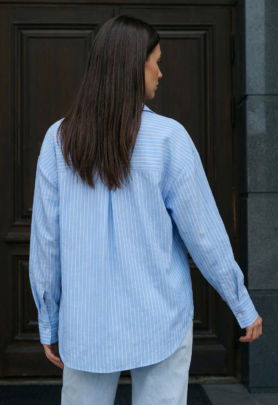 Koszula damska Staff ama light blue stripes