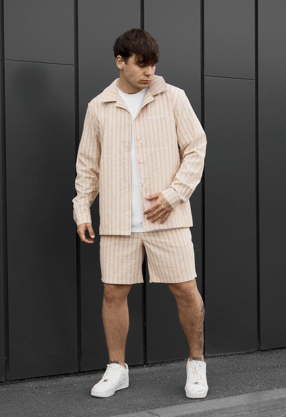 Komplet koszula + spodenki Staff mis beige