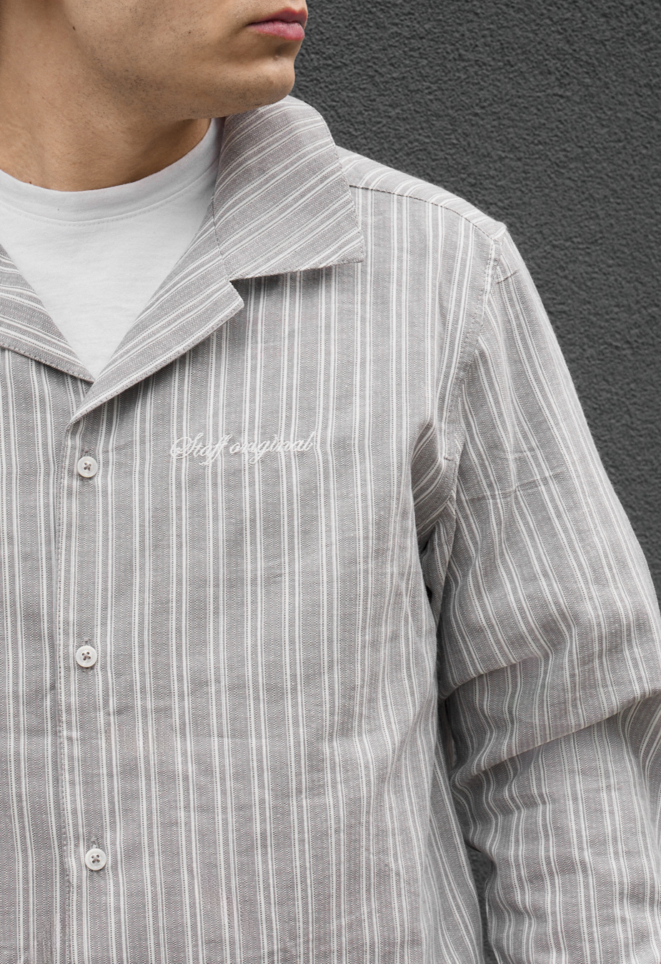 Komplet koszula + spodenki Staff mis light gray