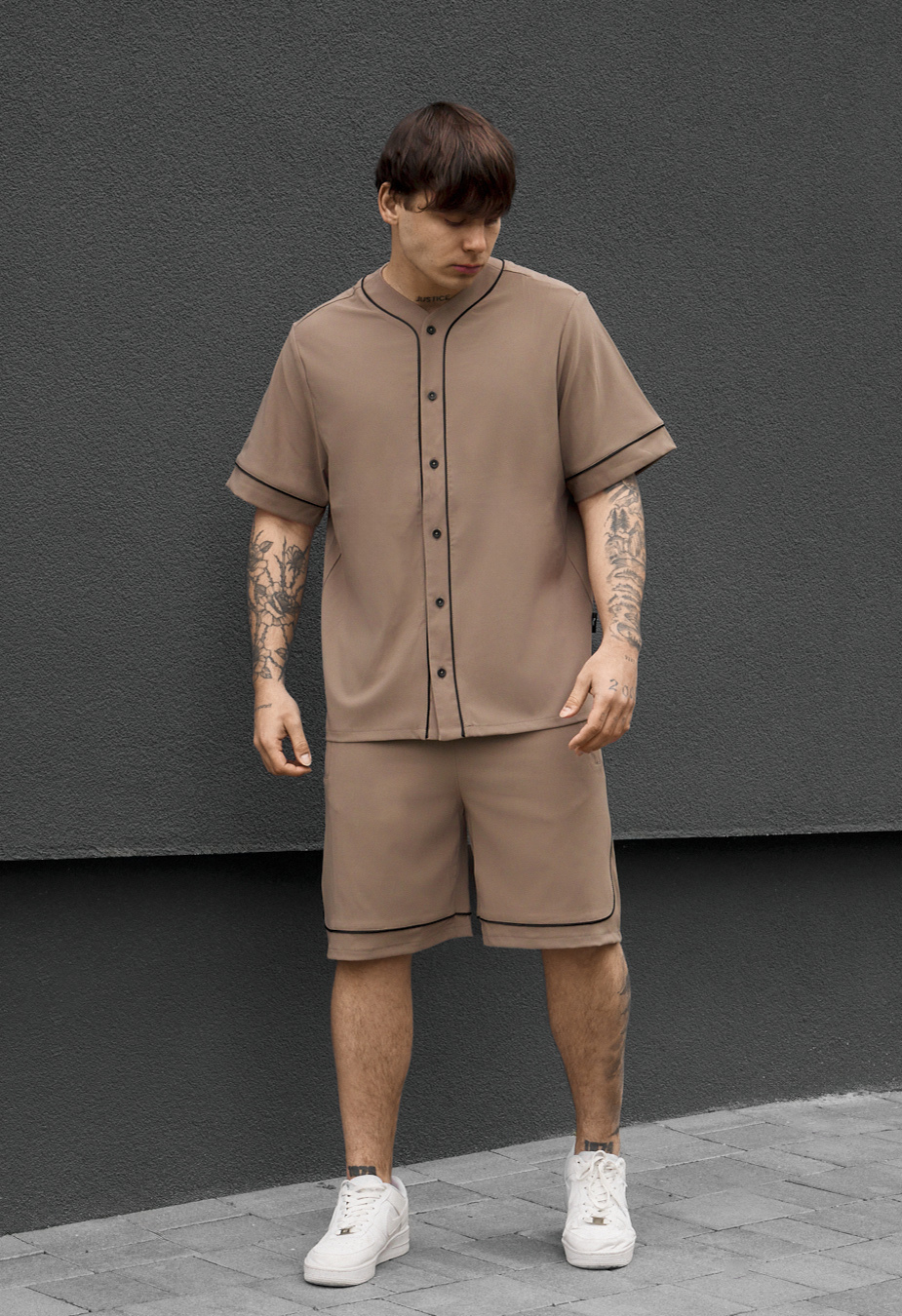 Komplet koszula + spodenki  Staff kla light brown