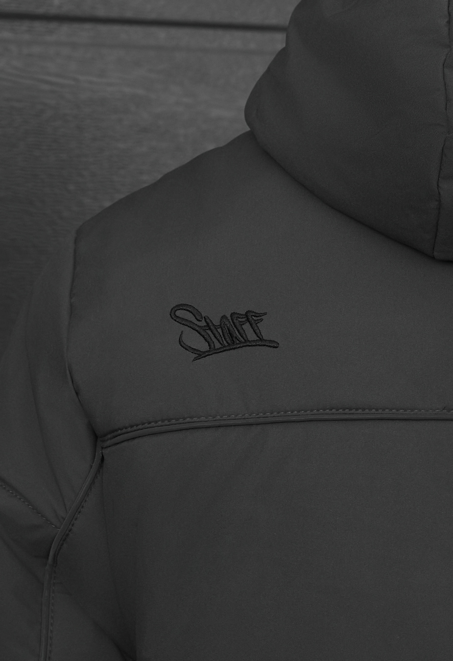 Kurtka przejściowa Staff logo dark gray reflective
