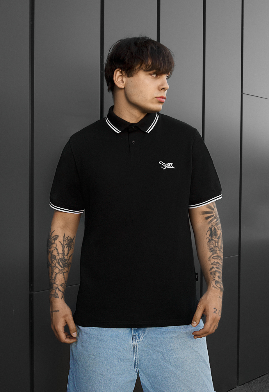 Polo Staff we logo black 2