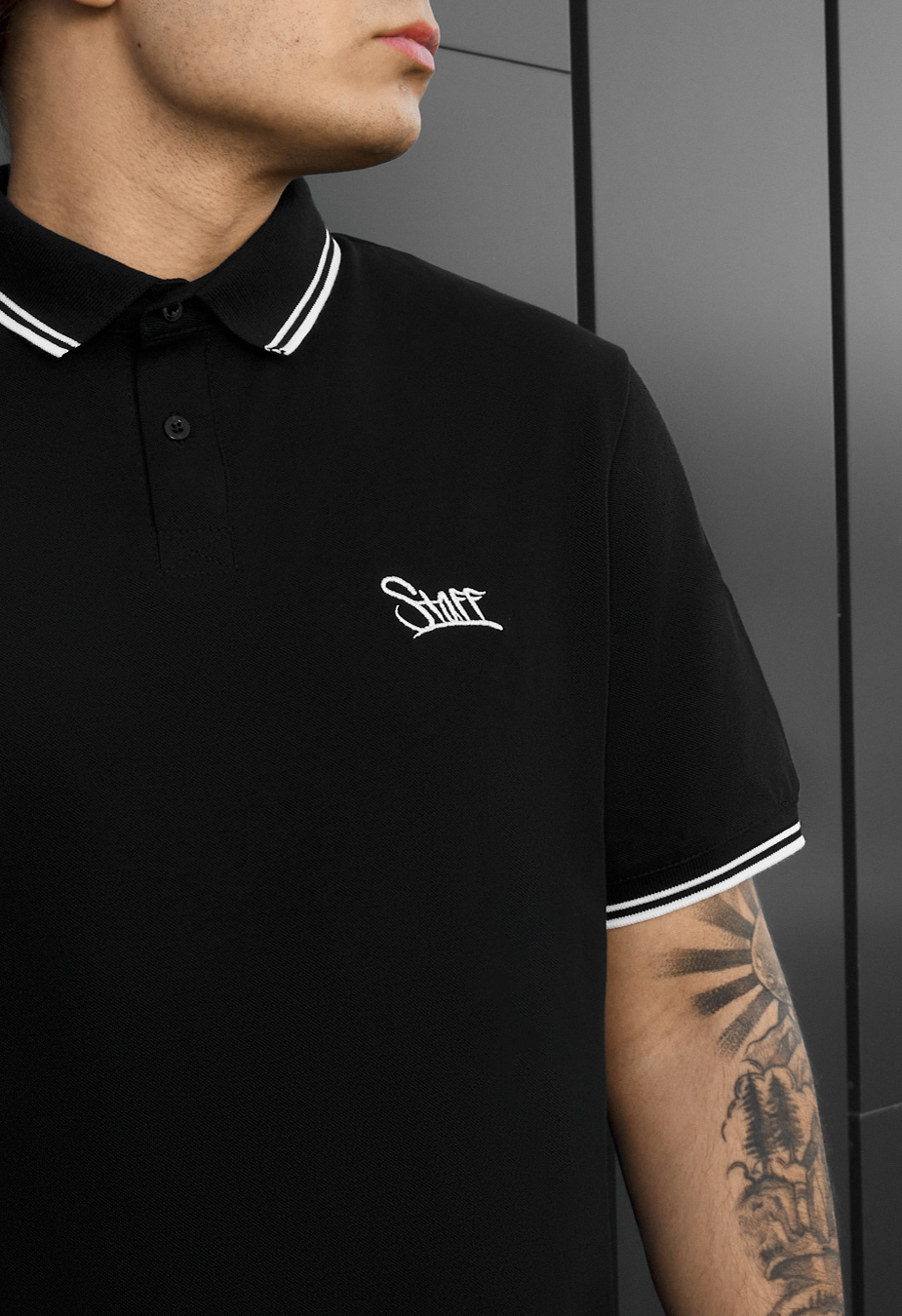 Polo Staff we logo black 2
