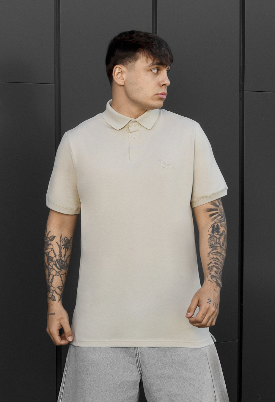 Polo Staff we logo beige