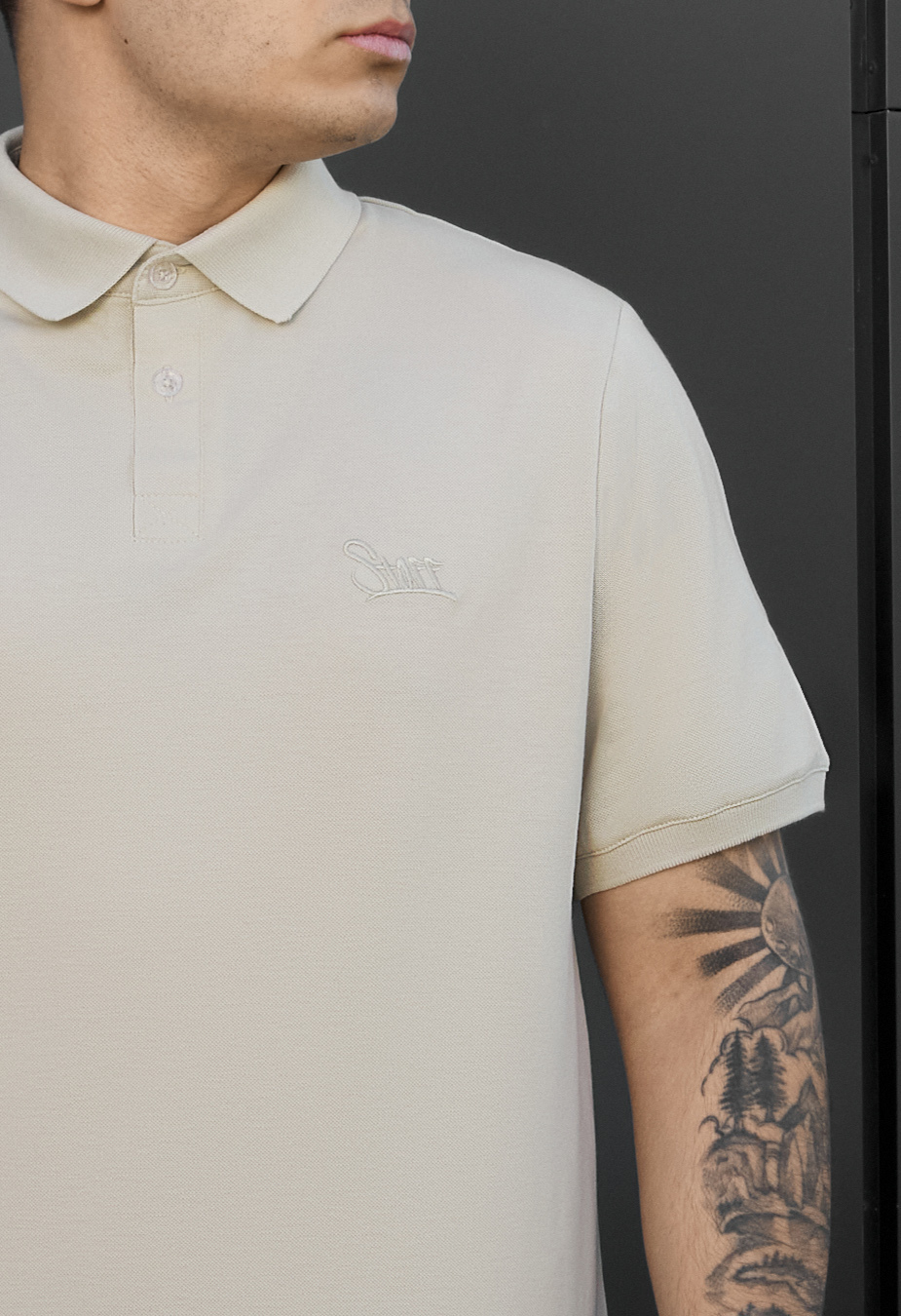 Polo Staff we logo beige