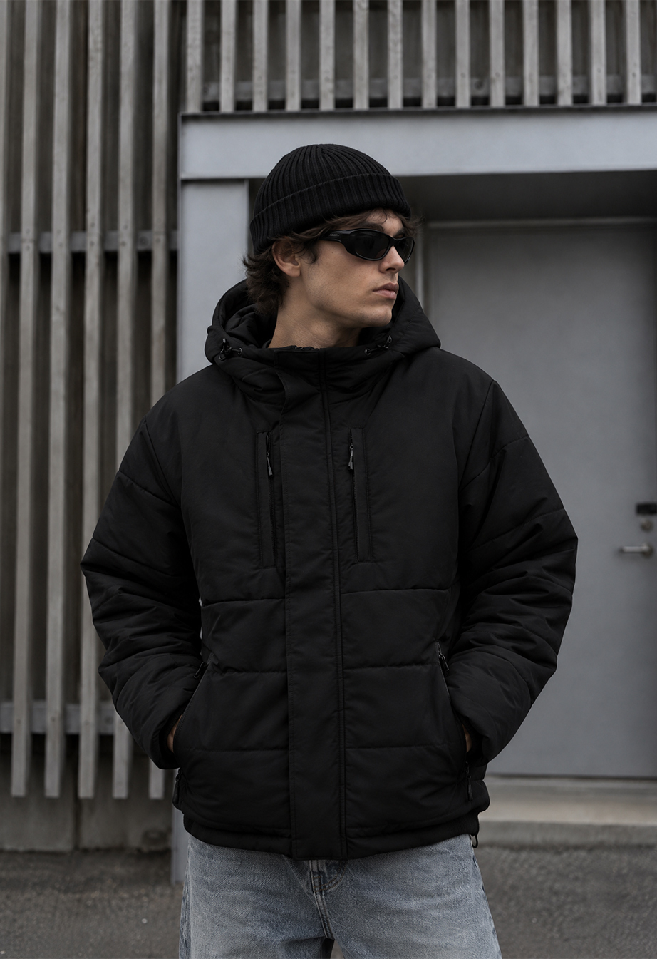 Kurtka zimowa Staff ma logo black