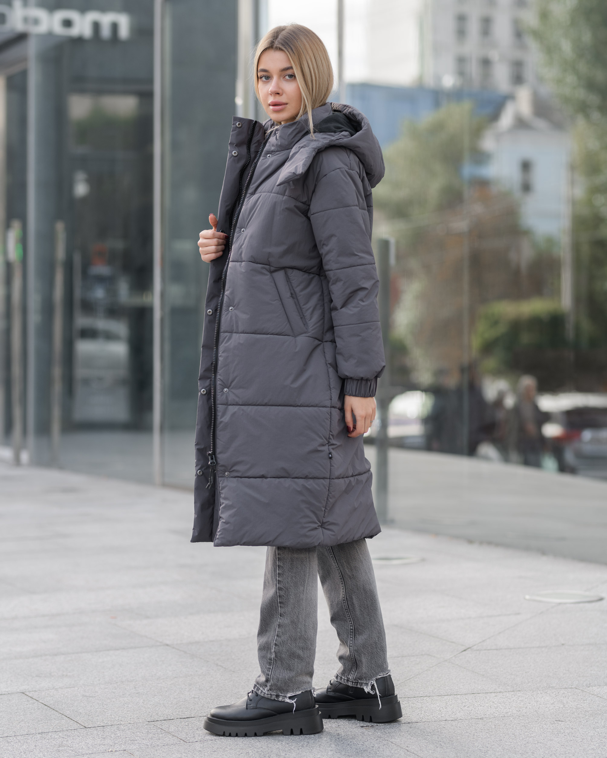Damska zimowa kurtka Staff clo gray