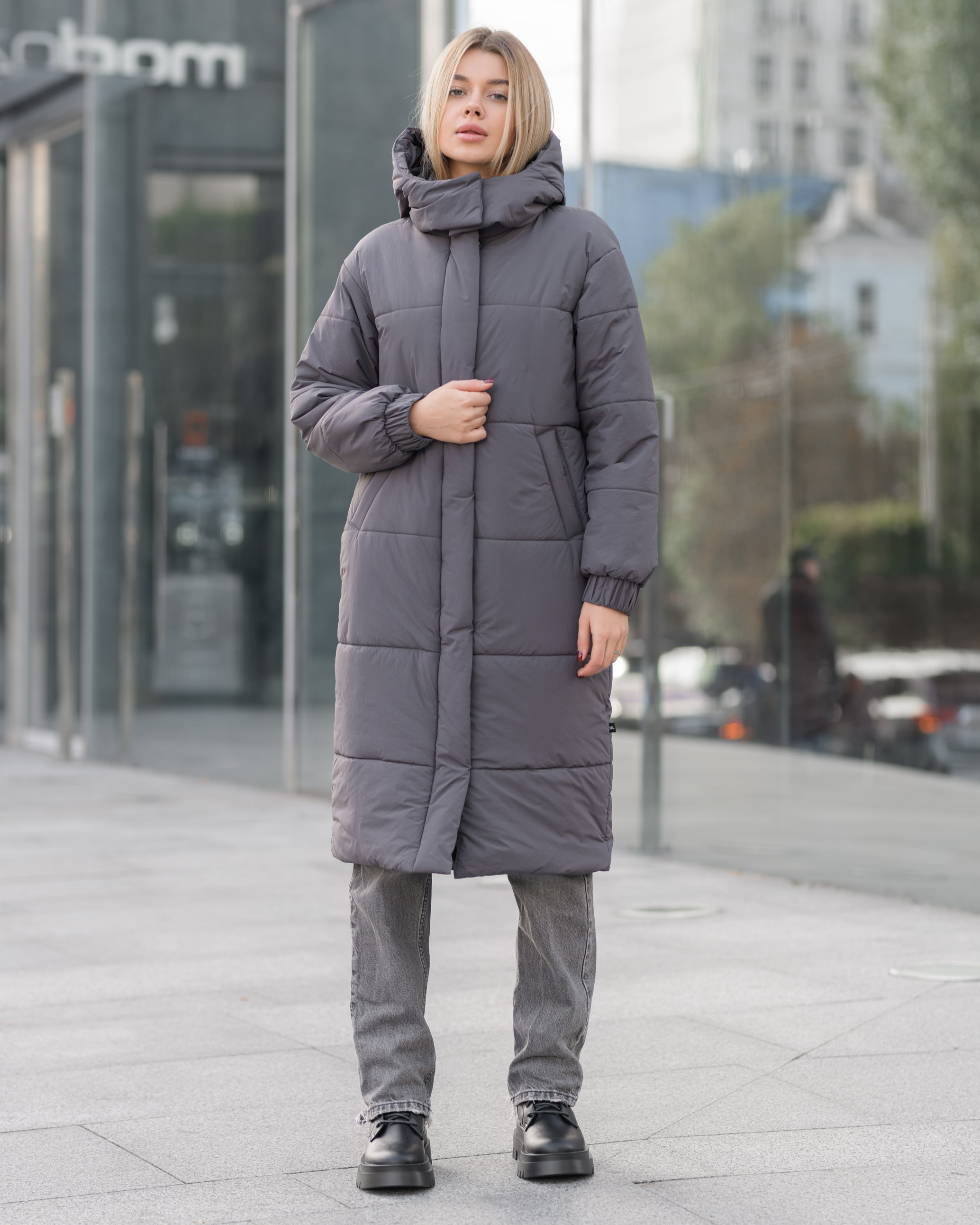 Damska zimowa kurtka Staff clo gray