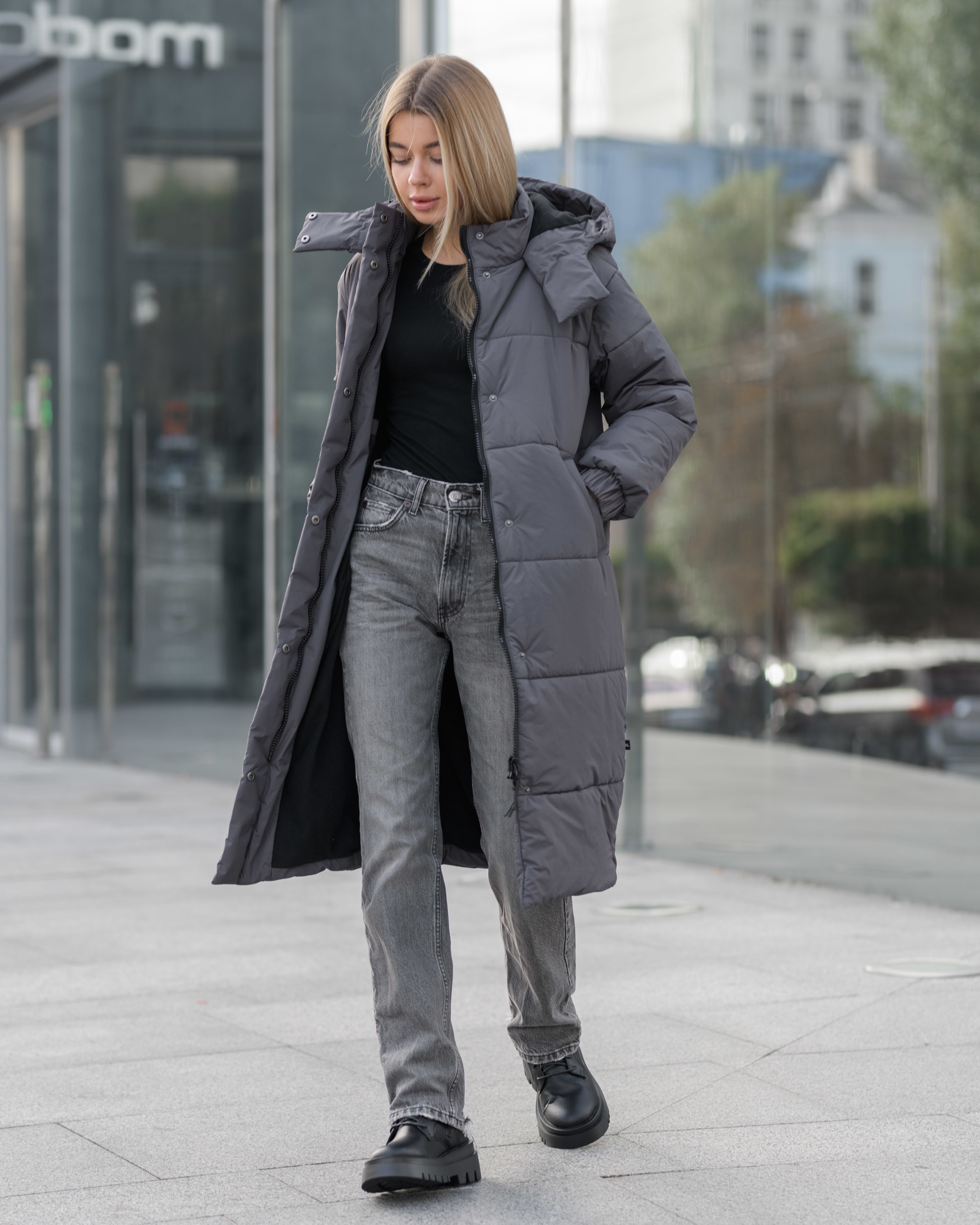 Damska zimowa kurtka Staff clo gray
