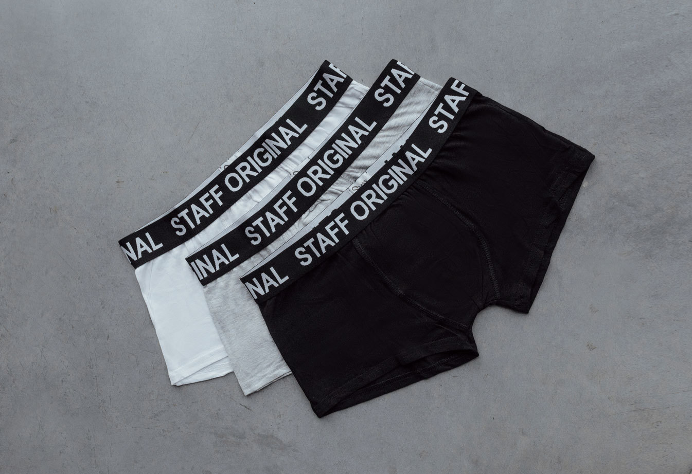 Bokserki Staff black/gray/white