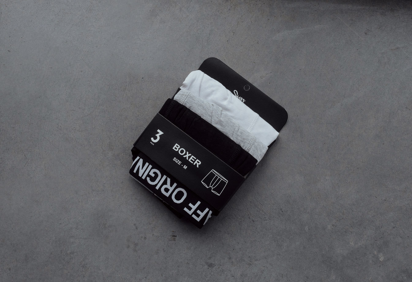 Bokserki Staff black/gray/white