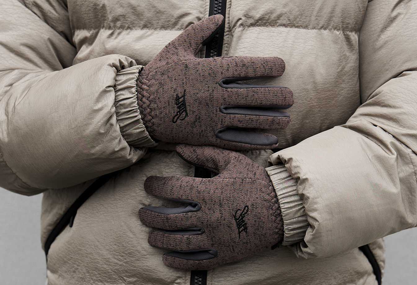 Rękawiczki Staff brown fleece size S-M