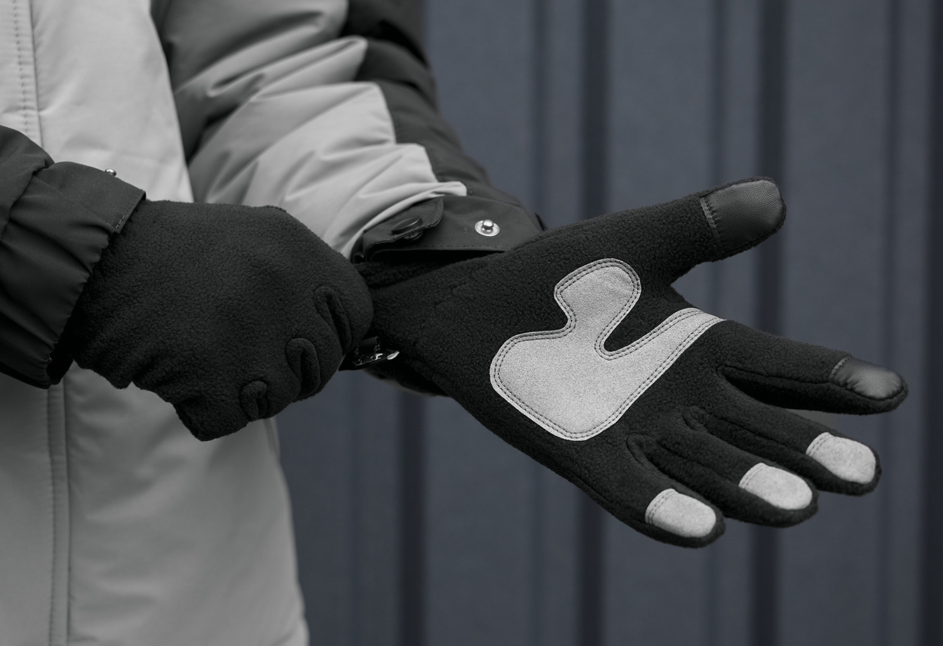 Rękawice Staff fleece black size M-L