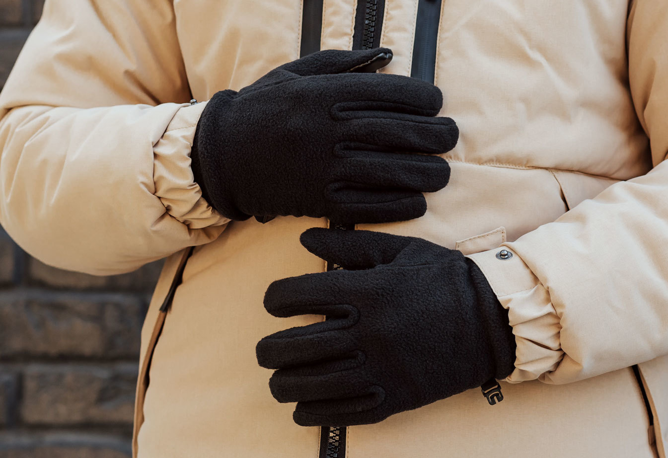 Rękawice Staff fleece black size M-L