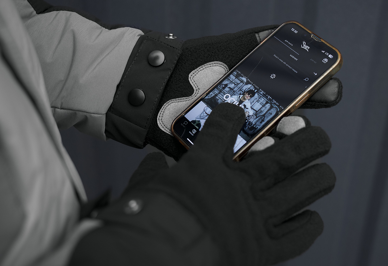 Rękawiczki Staff fleece black size M-L