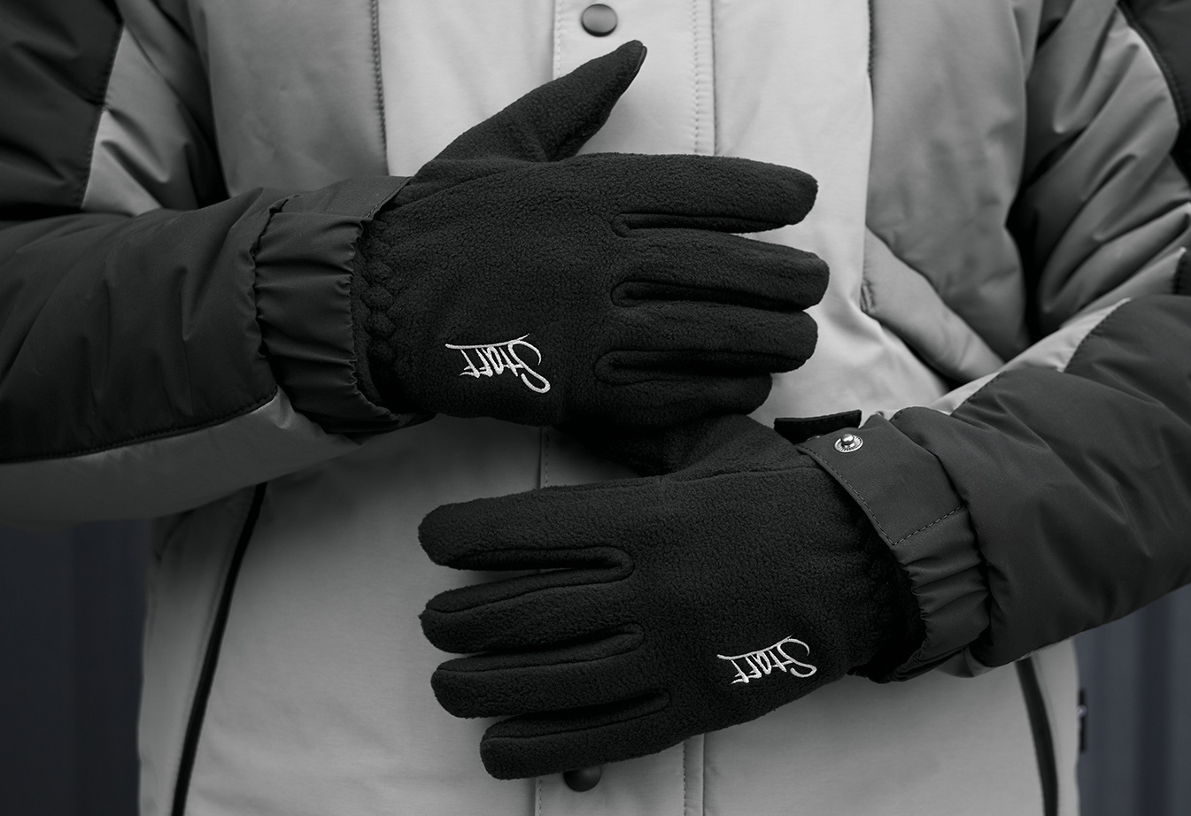 Rękawiczki Staff fleece black logo size M-L