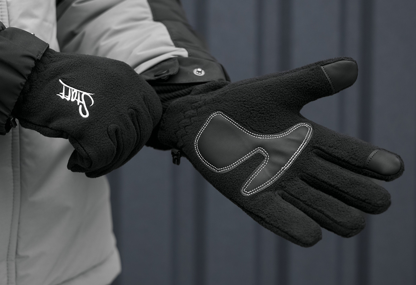 Rękawiczki Staff fleece black logo size M-L