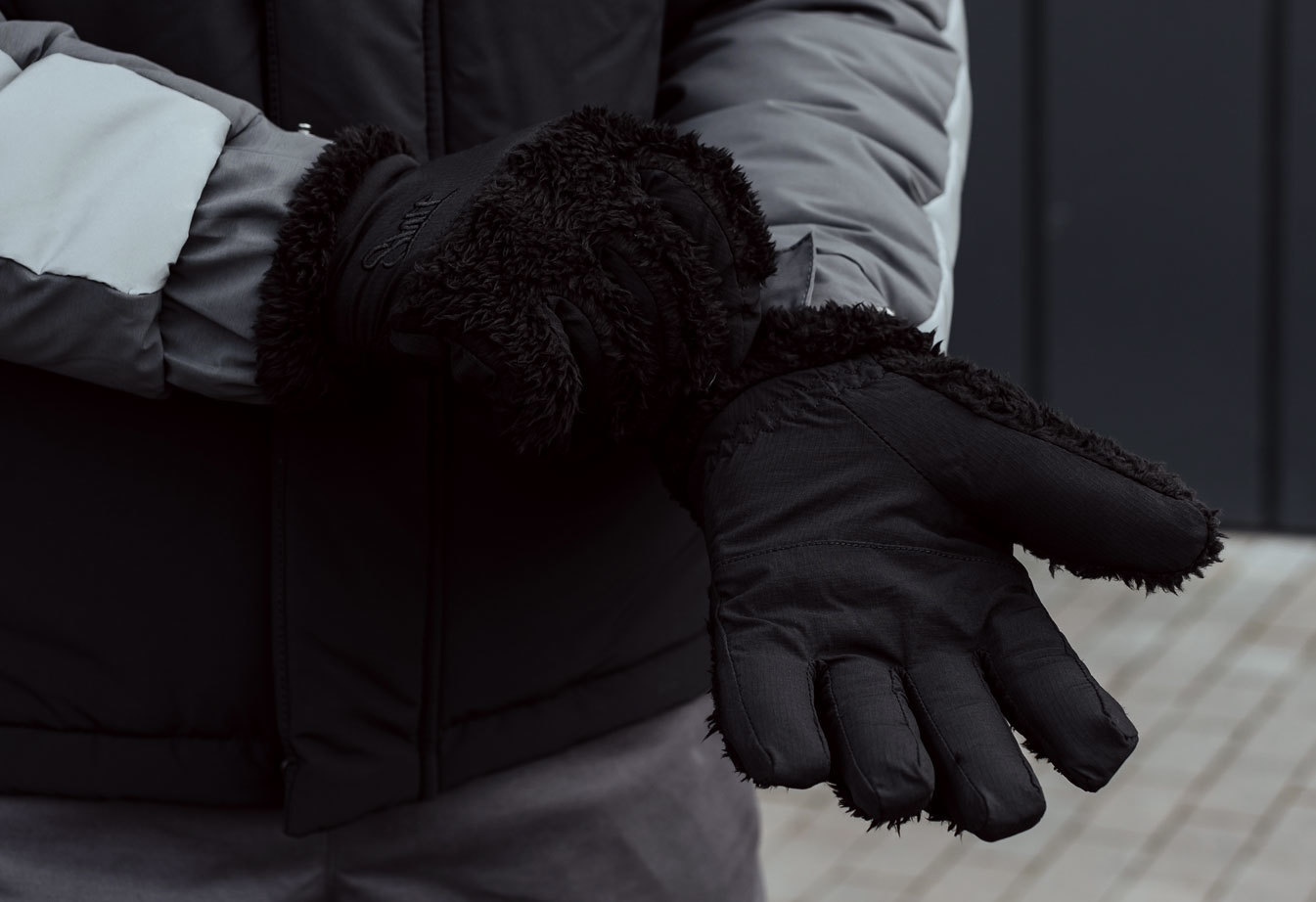 Rękawice Staff fleece black size S-M