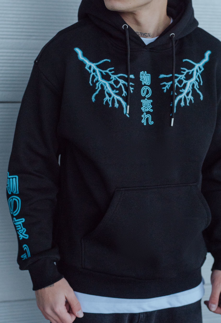 Bluza z kapturem Staff lightning2 oversize fleece