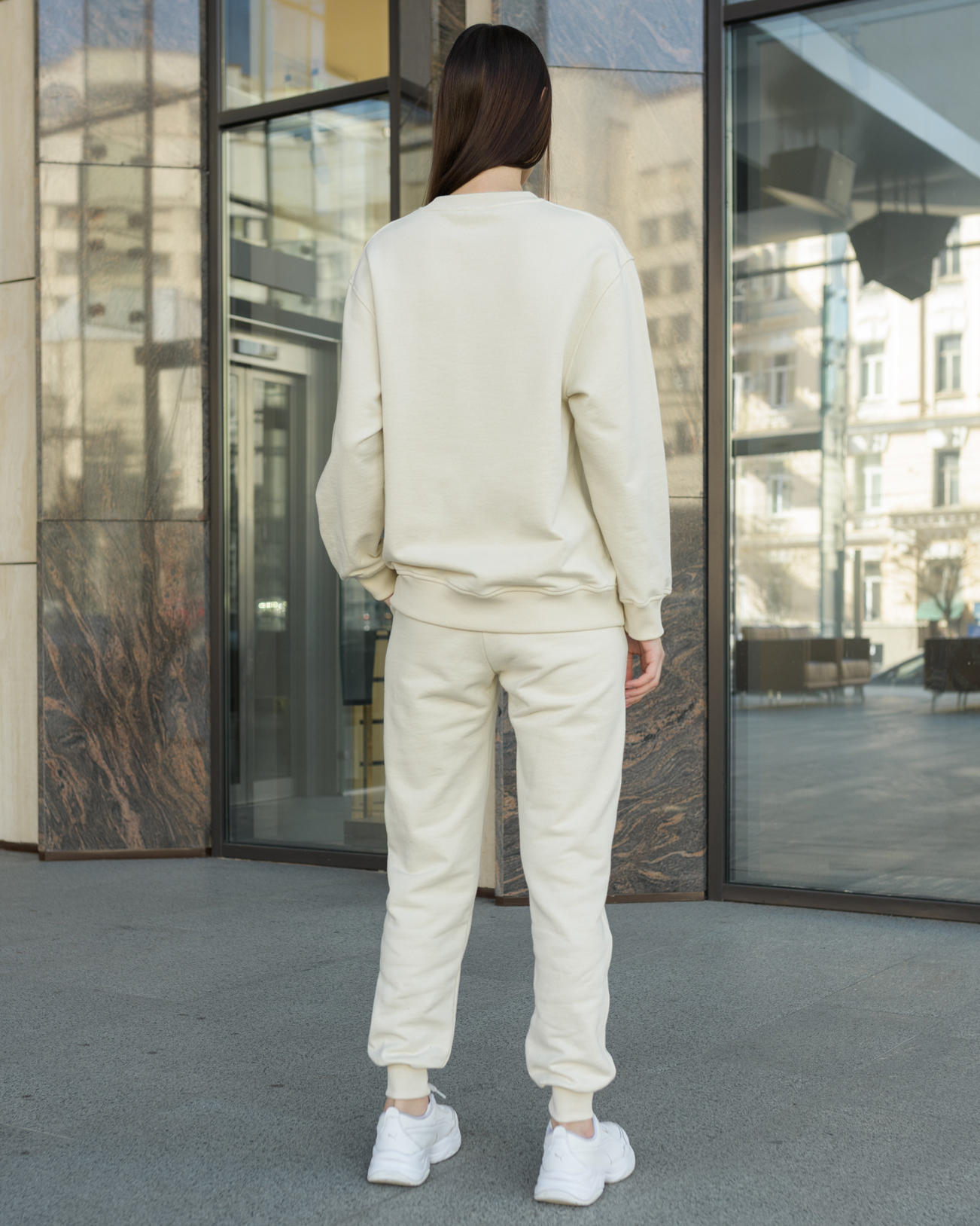 Damski komplet sportowy Staff el milk oversize