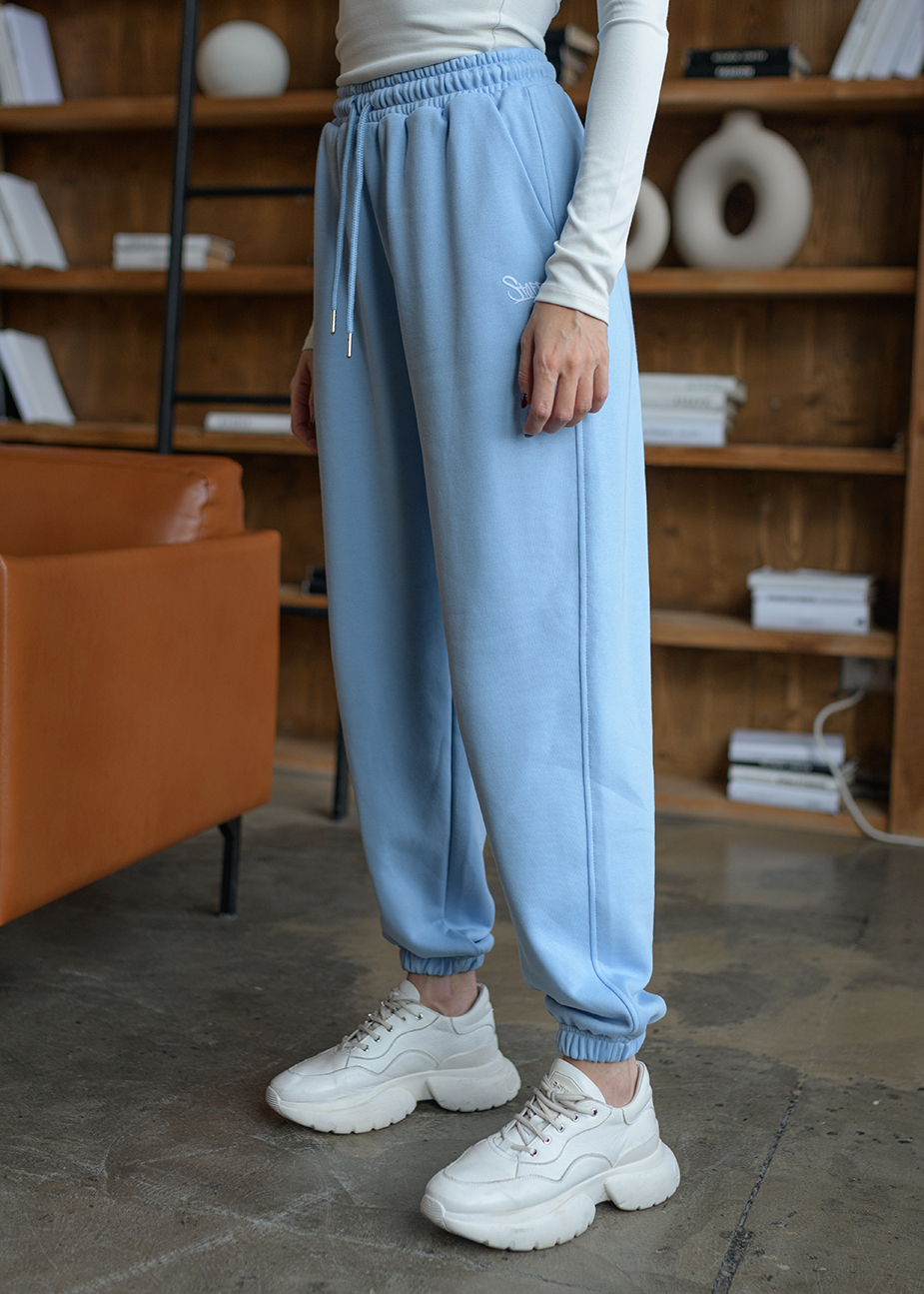 Damskie dresy Staff ou logo light blue