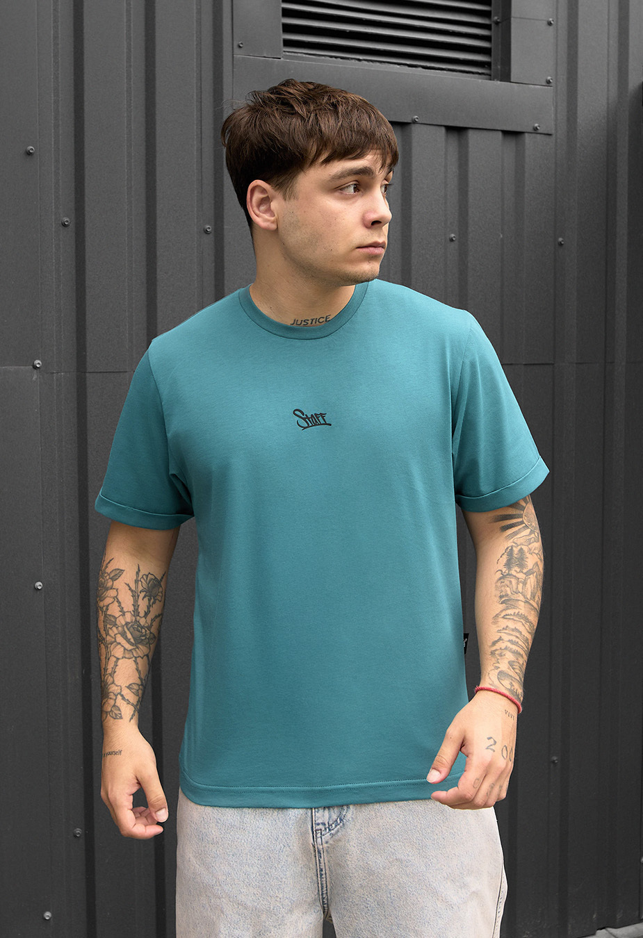 Koszulka Staff turquoise logo