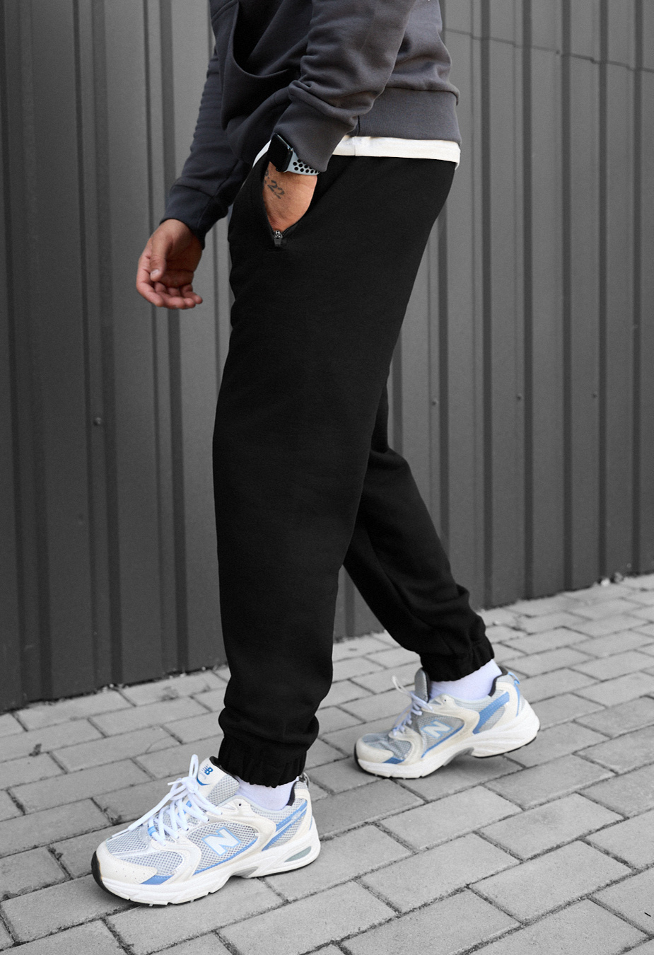 Spodnie dresowe Staff mil black