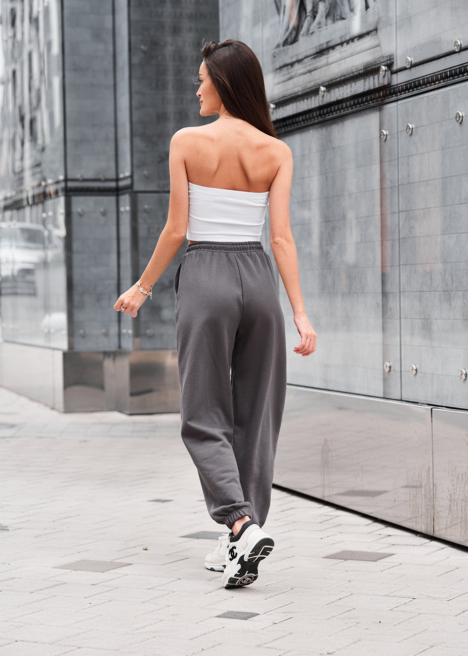Spodnie sportowe Staff flexi dark gray