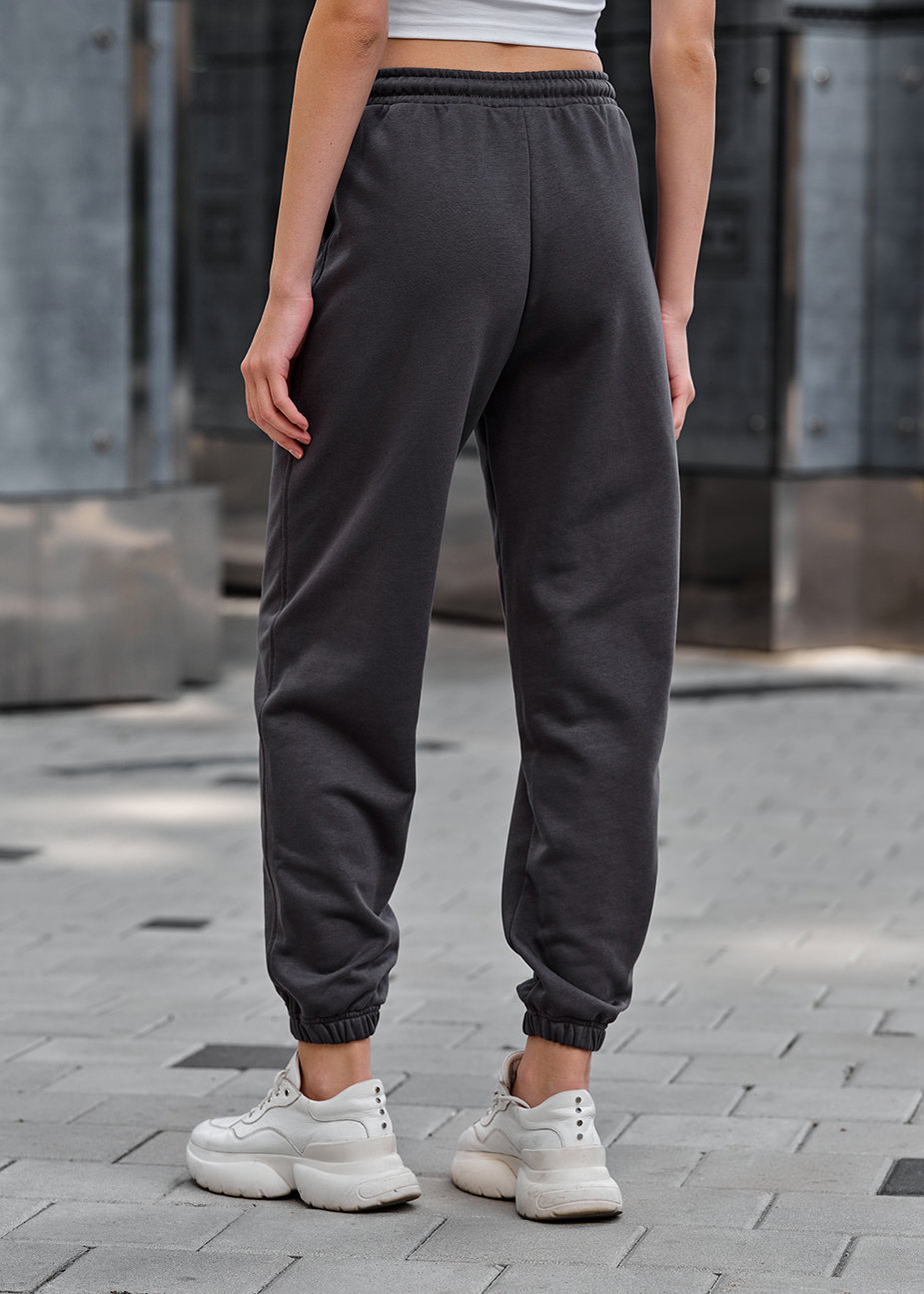 Damskie spodnie sportowe Staff flexi dark gray