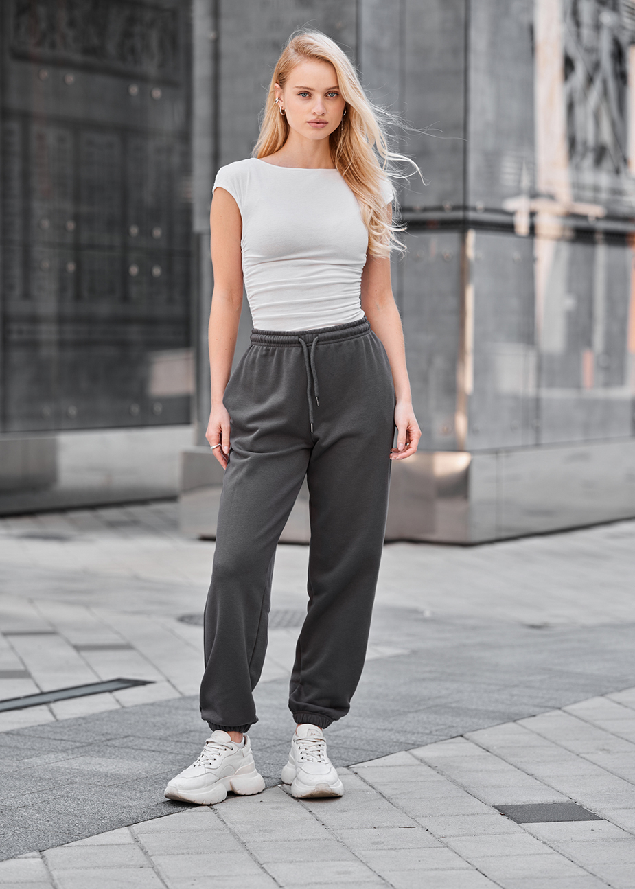 Spodnie dresowe Staff nova dark gray