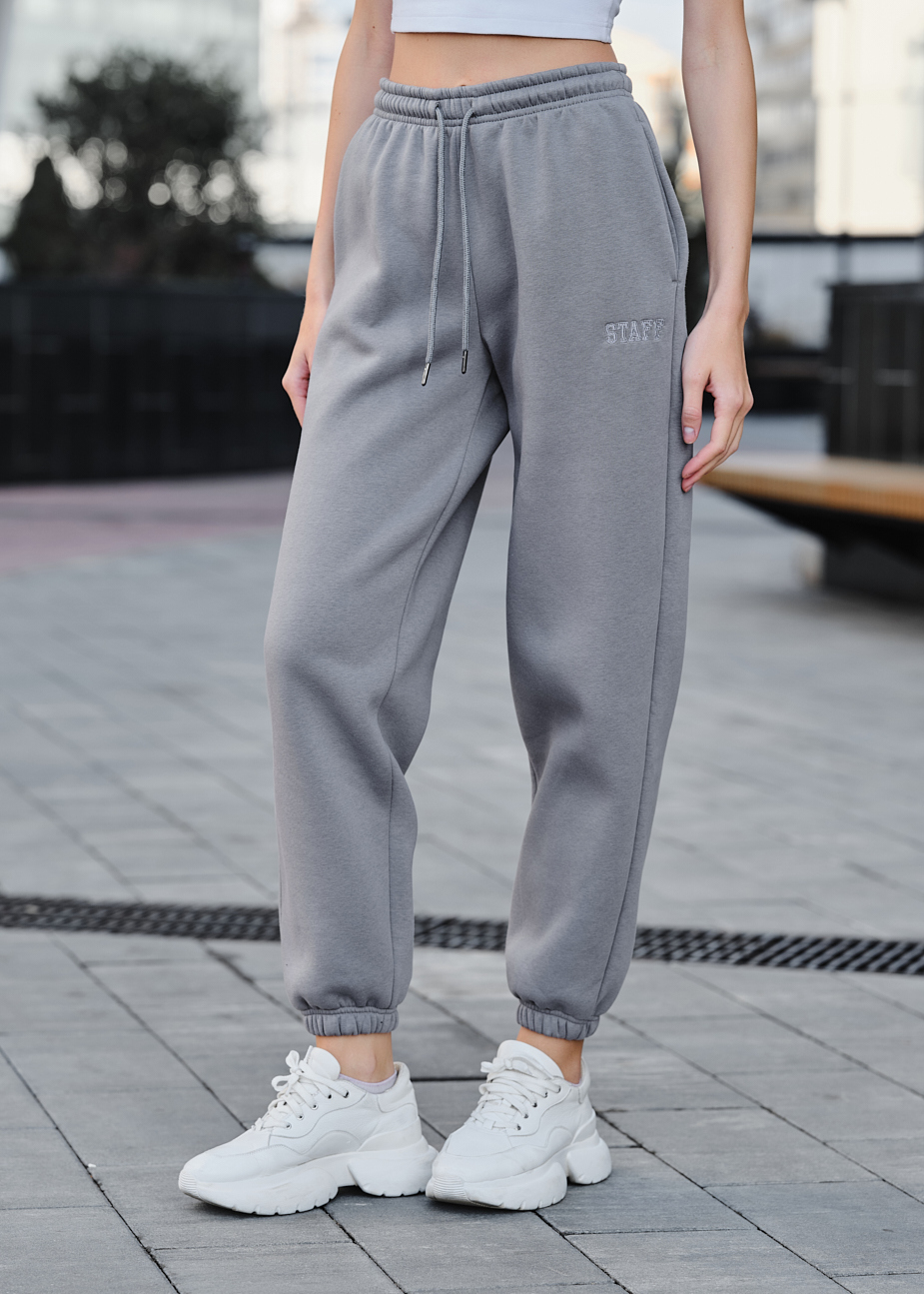 Damskie spodnie sportowe Staff nova gray fleece