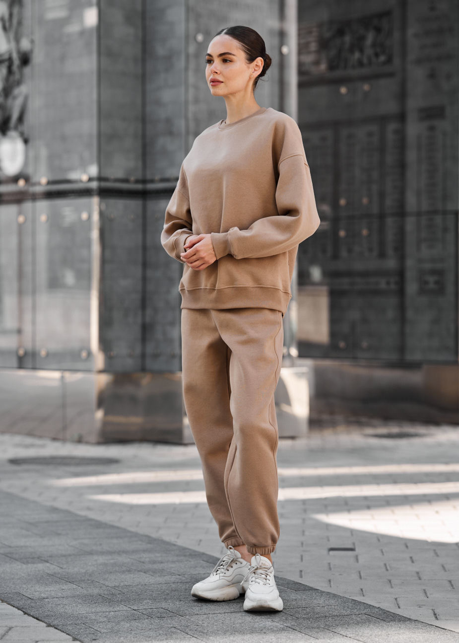 Damski dres Staff kora light brown oversize fleece