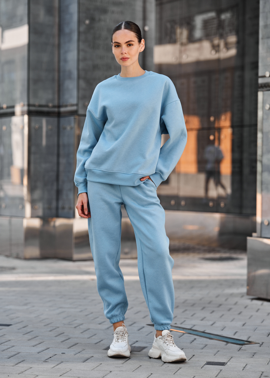 Damski dres Staff kora light blue oversize fleece