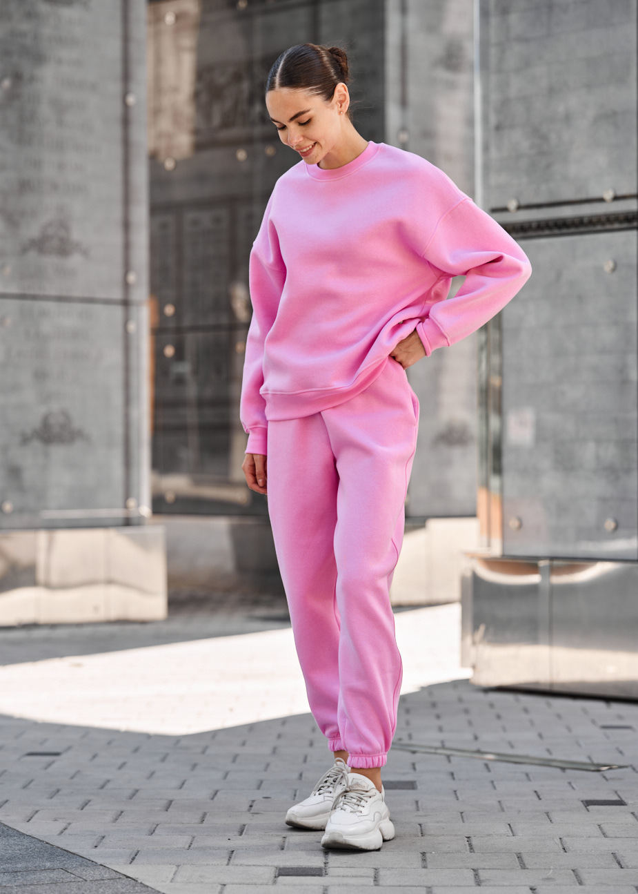 Damski dres Staff kora pink oversize fleece