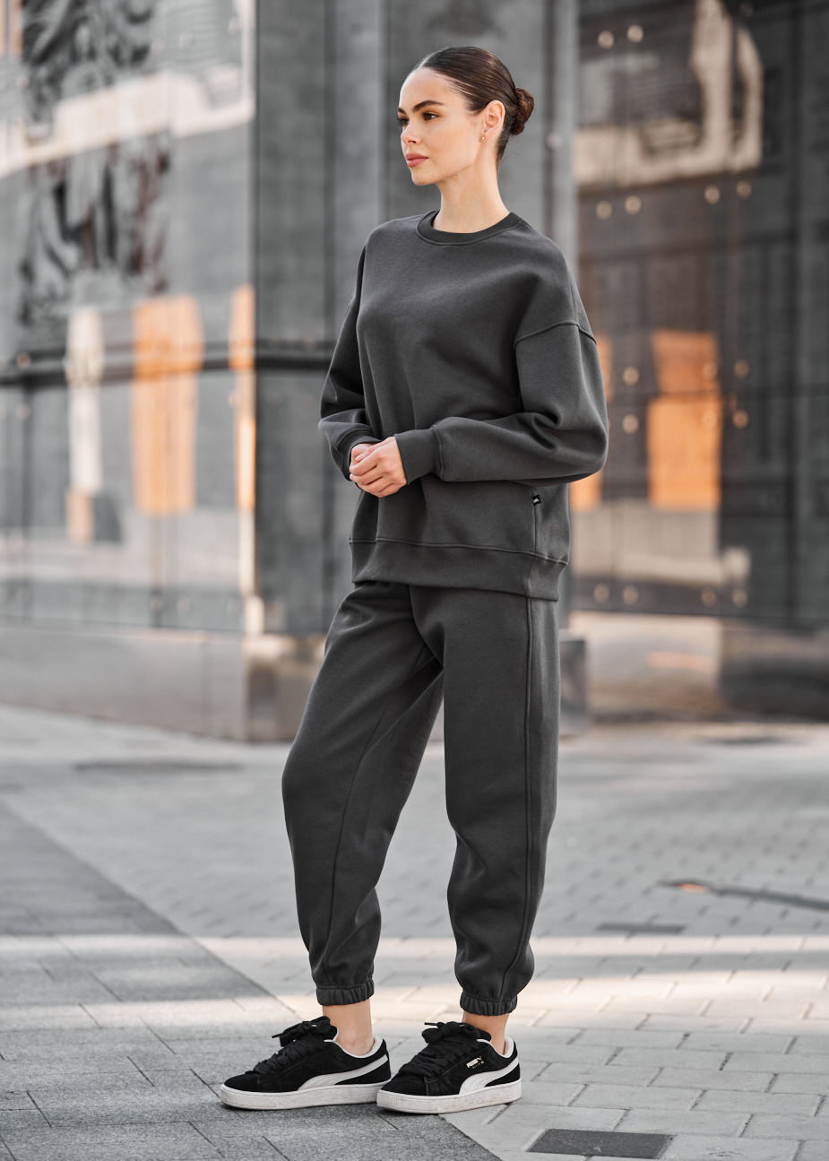 Damski dres Staff kora dark gray oversize fleece